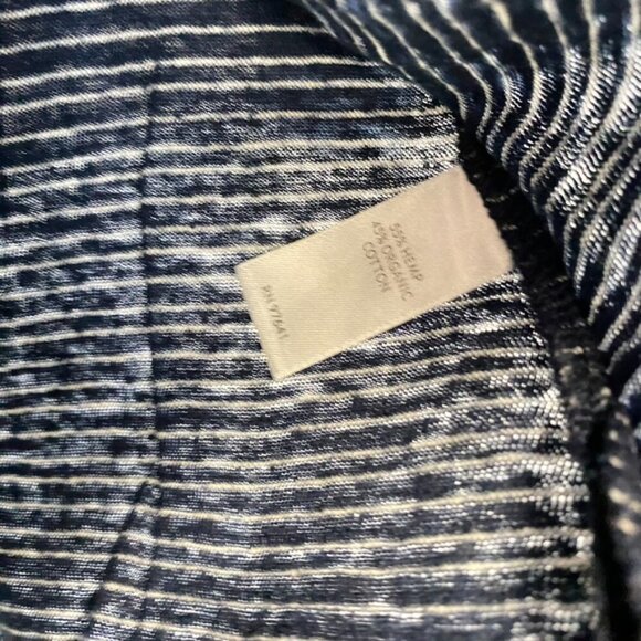 J Jill Hemp Striped Asymmetrical Tunic Top - Picture 11 of 11